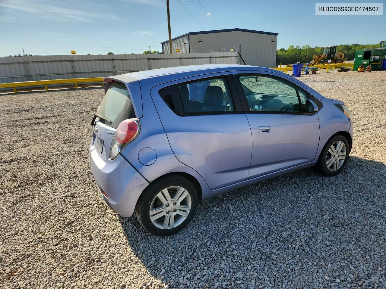 2014 Chevrolet Spark 1Lt VIN: KL8CD6S93EC474507 Lot: 49468076