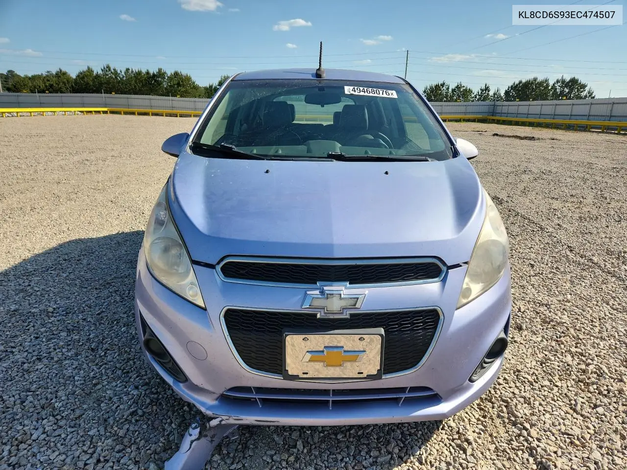 2014 Chevrolet Spark 1Lt VIN: KL8CD6S93EC474507 Lot: 49468076