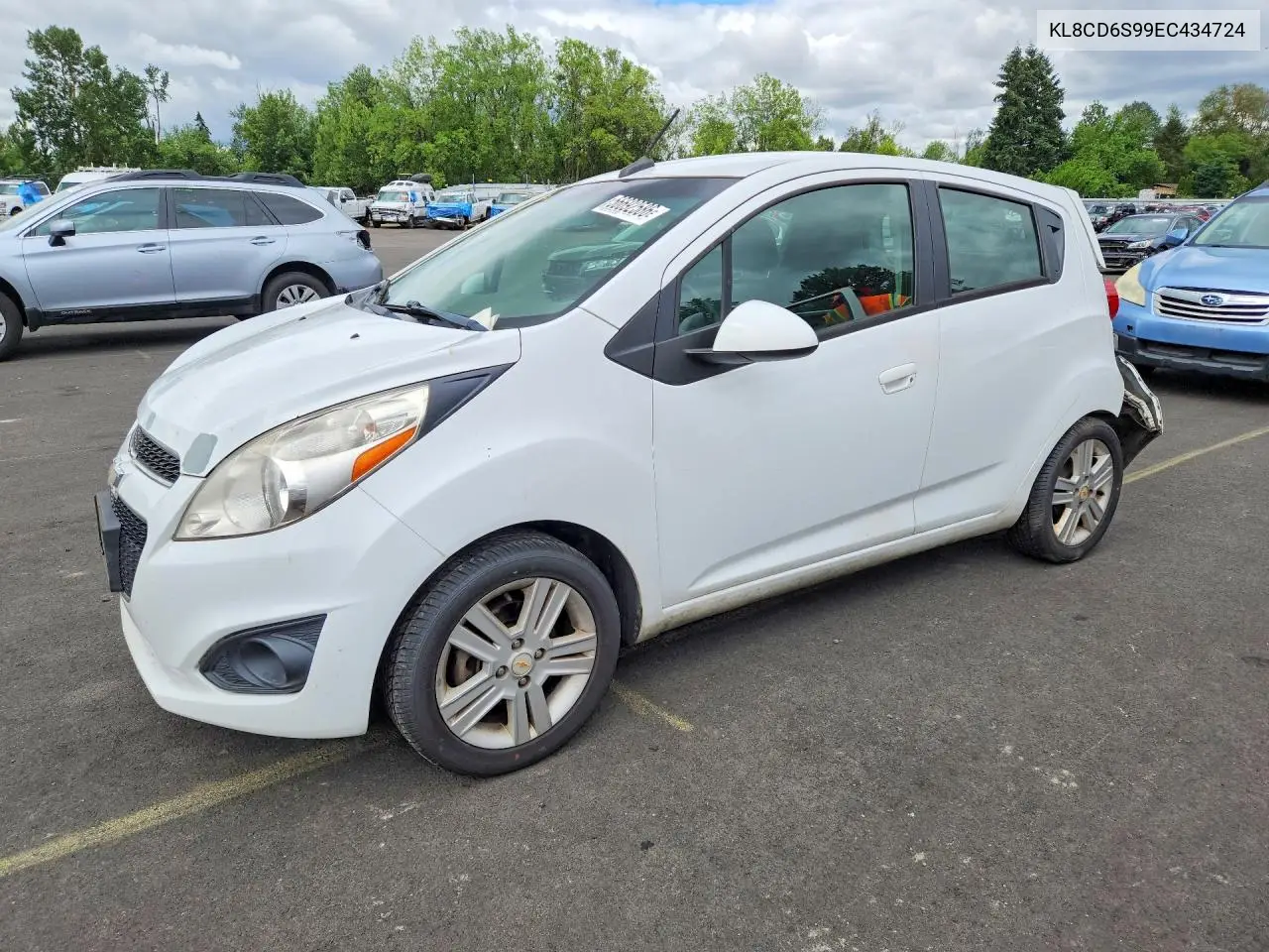 2014 Chevrolet Spark 1Lt VIN: KL8CD6S99EC434724 Lot: 56692586
