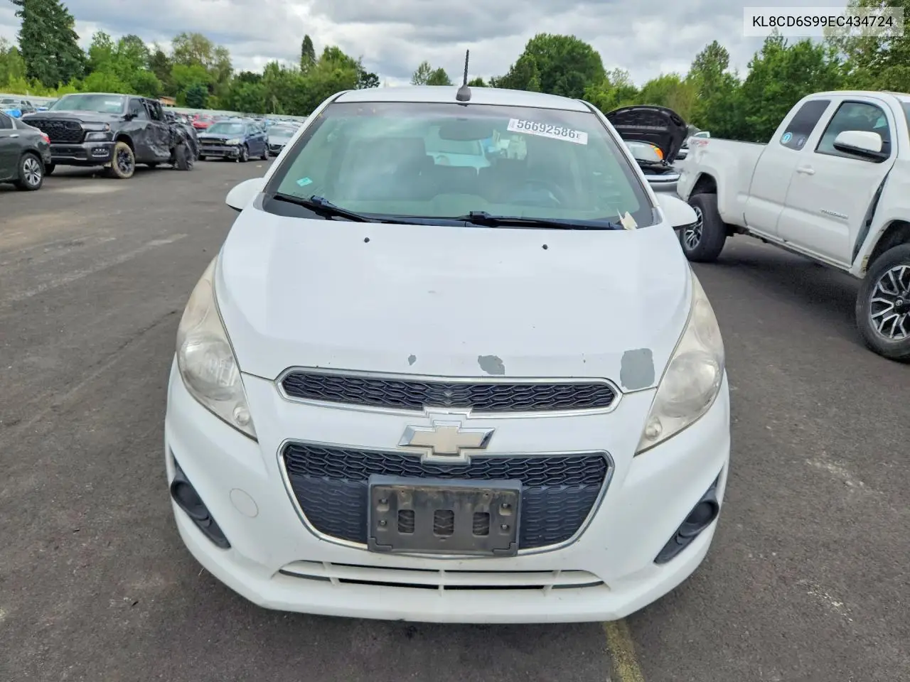 2014 Chevrolet Spark 1Lt VIN: KL8CD6S99EC434724 Lot: 56692586