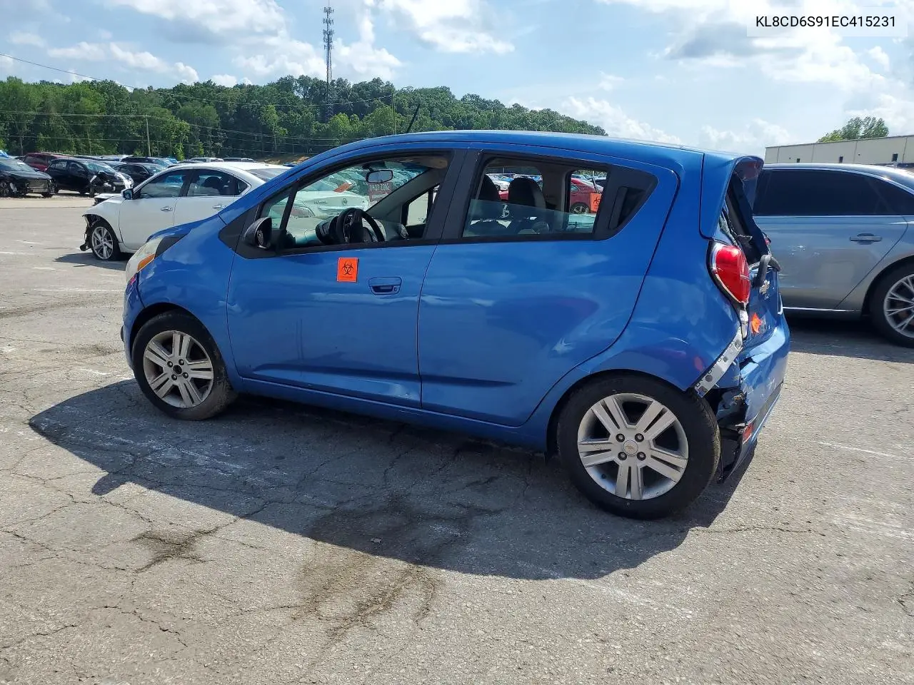 2014 Chevrolet Spark 1Lt VIN: KL8CD6S91EC415231 Lot: 56850936