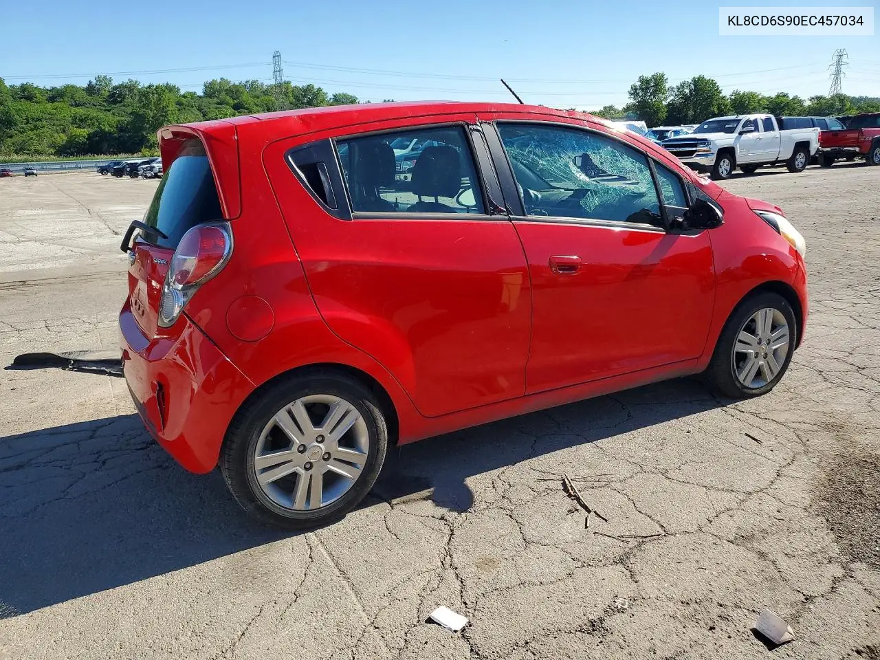 2014 Chevrolet Spark 1Lt VIN: KL8CD6S90EC457034 Lot: 58124636
