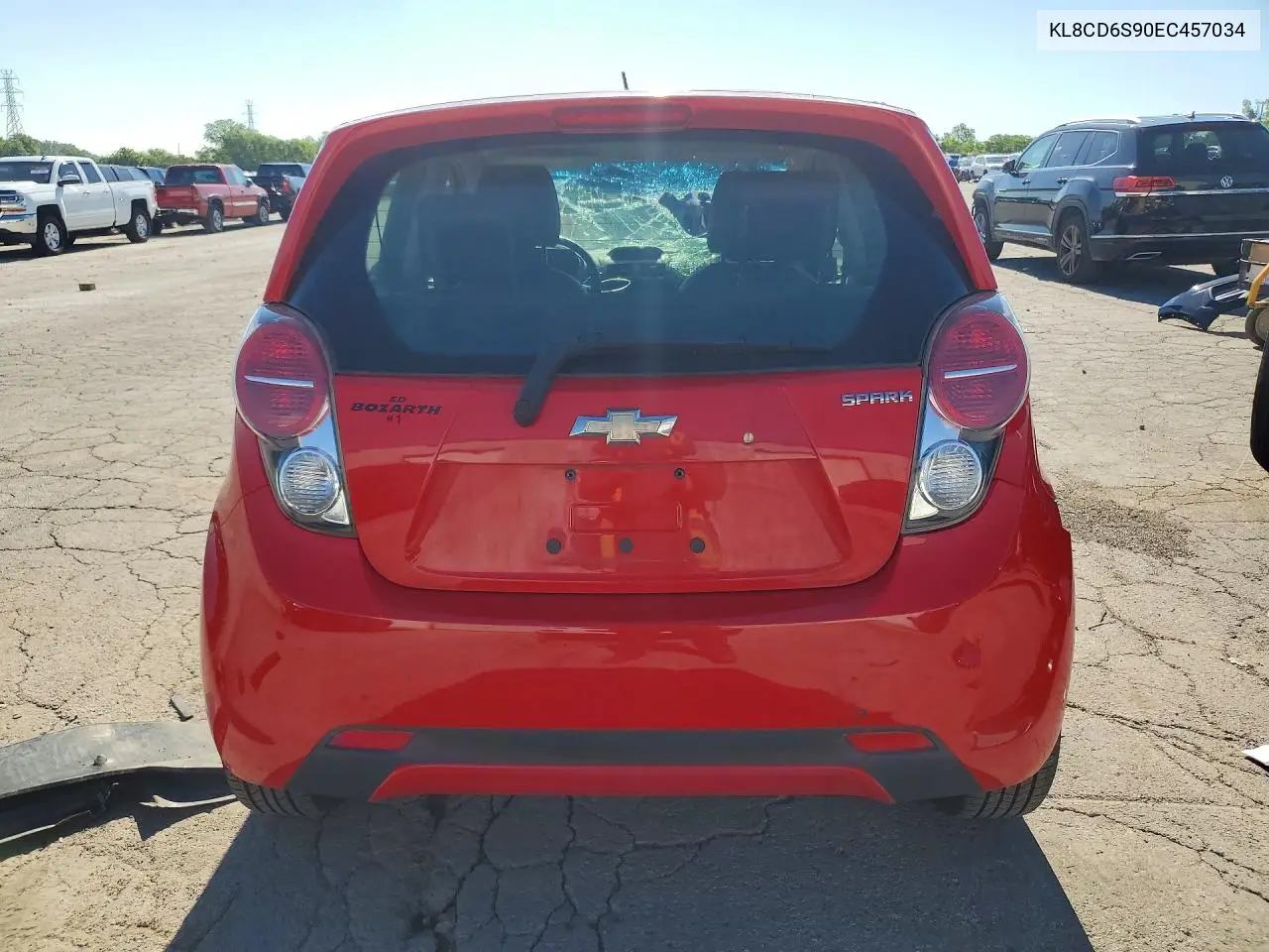 2014 Chevrolet Spark 1Lt VIN: KL8CD6S90EC457034 Lot: 58124636