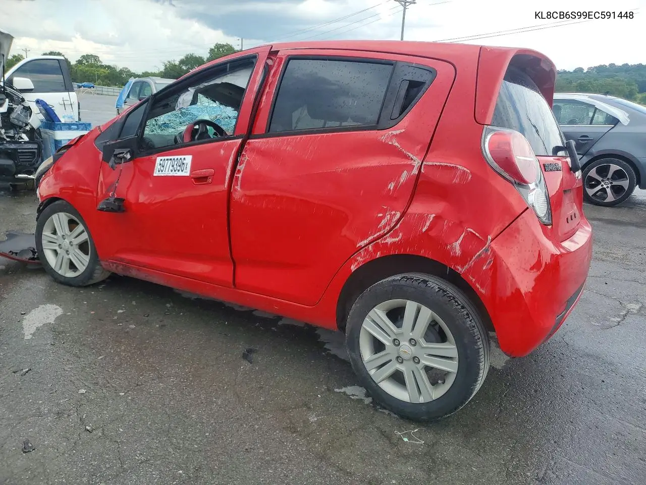 2014 Chevrolet Spark Ls VIN: KL8CB6S99EC591448 Lot: 59779396