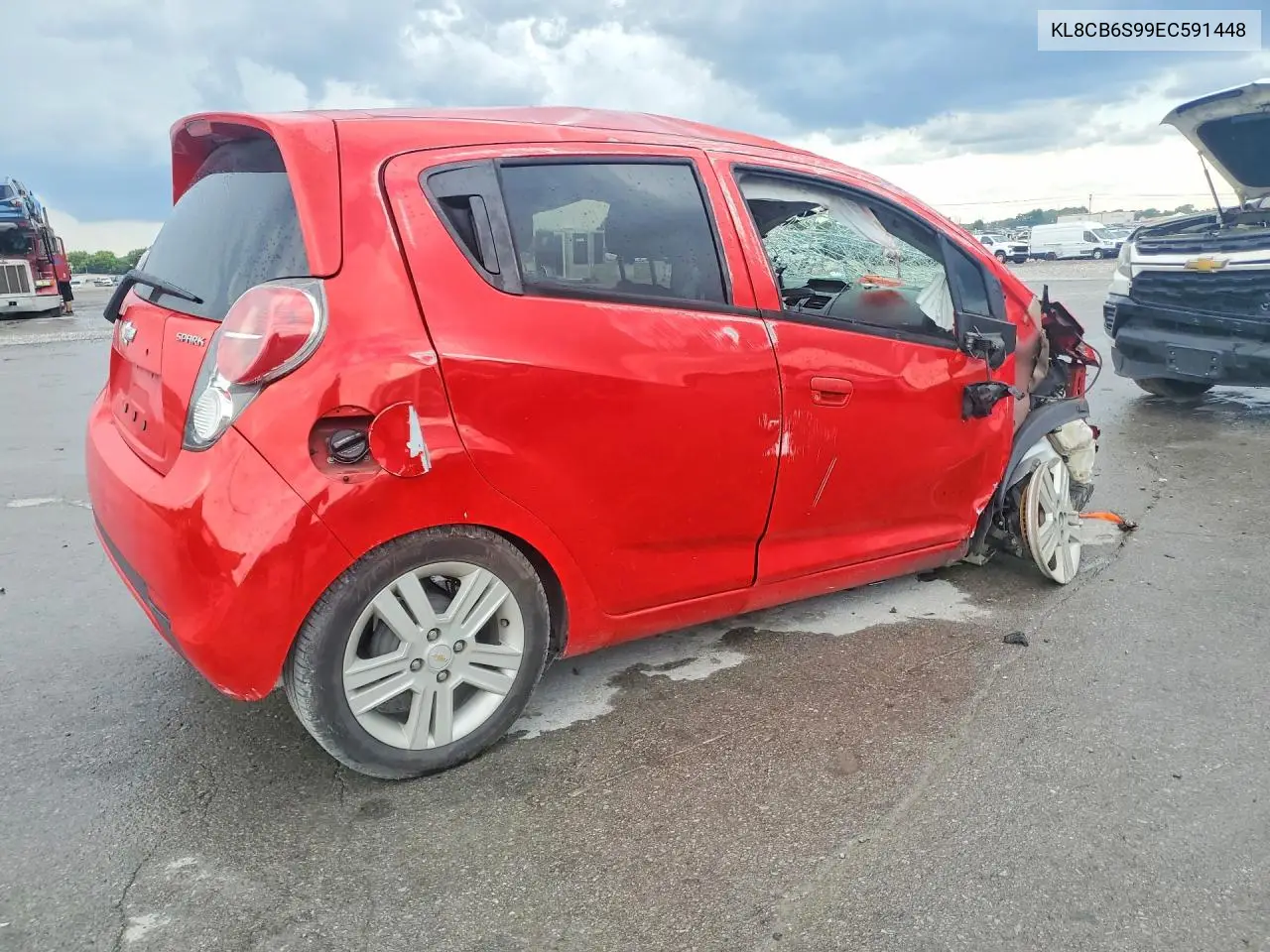 2014 Chevrolet Spark Ls VIN: KL8CB6S99EC591448 Lot: 59779396