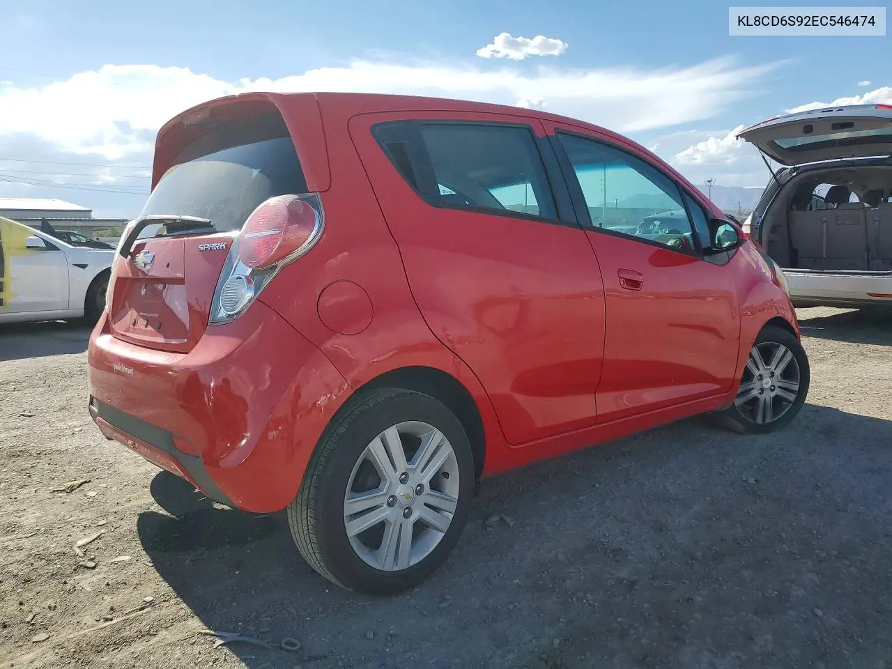 2014 Chevrolet Spark 1Lt VIN: KL8CD6S92EC546474 Lot: 61000466