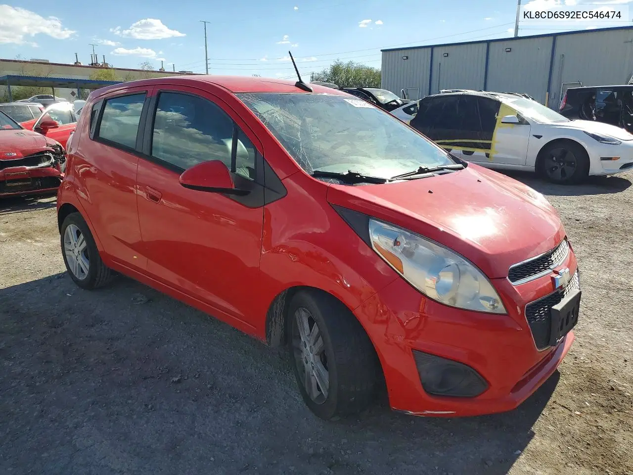 2014 Chevrolet Spark 1Lt VIN: KL8CD6S92EC546474 Lot: 61000466
