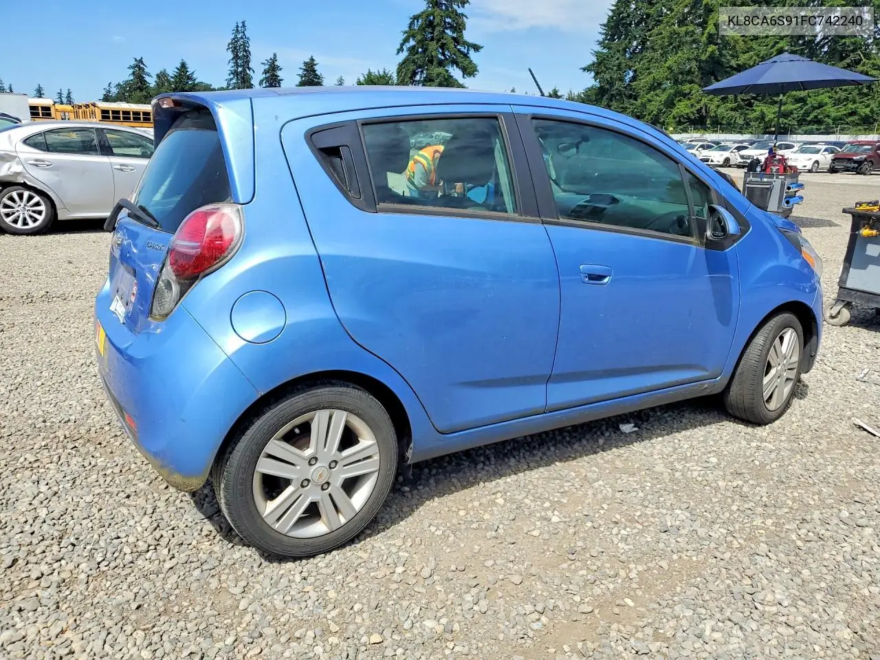 2015 Chevrolet Spark Ls VIN: KL8CA6S91FC742240 Lot: 58162526