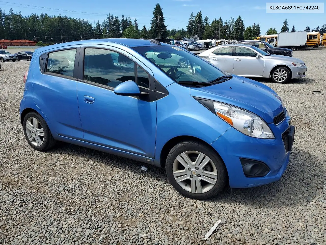 2015 Chevrolet Spark Ls VIN: KL8CA6S91FC742240 Lot: 58162526