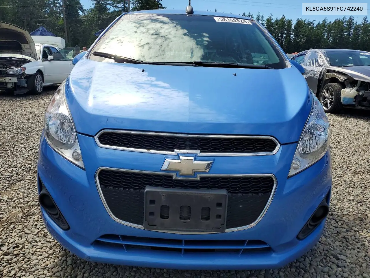 2015 Chevrolet Spark Ls VIN: KL8CA6S91FC742240 Lot: 58162526