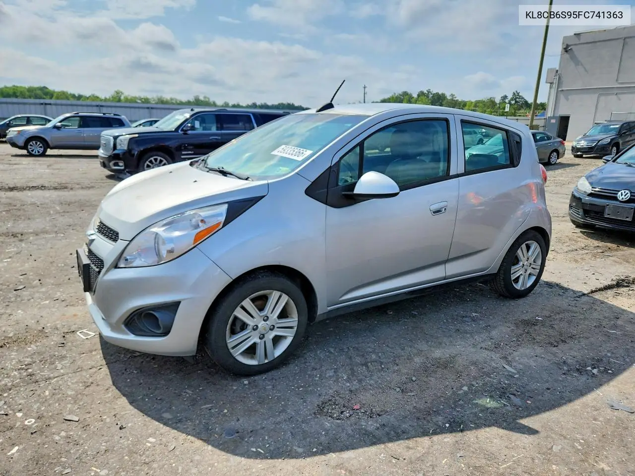 2015 Chevrolet Spark Ls VIN: KL8CB6S95FC741363 Lot: 59335366