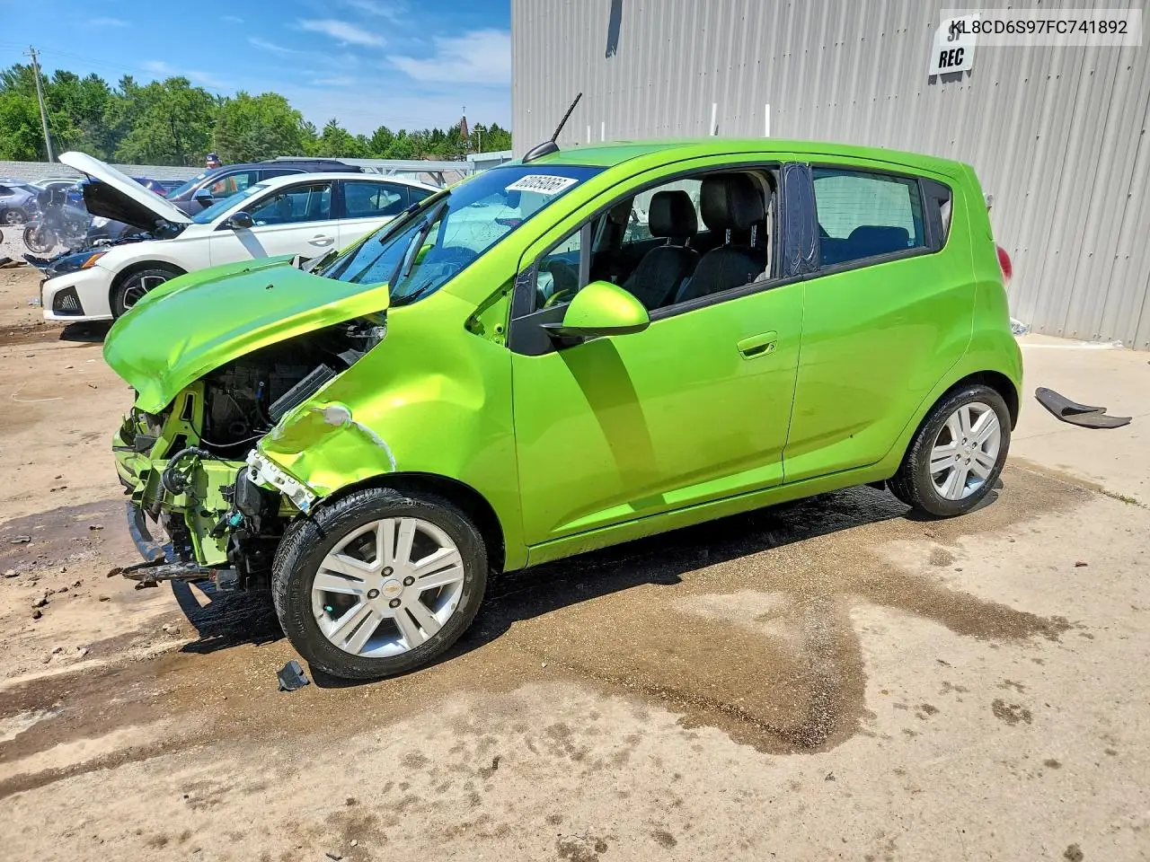 2015 Chevrolet Spark 1Lt VIN: KL8CD6S97FC741892 Lot: 60059866