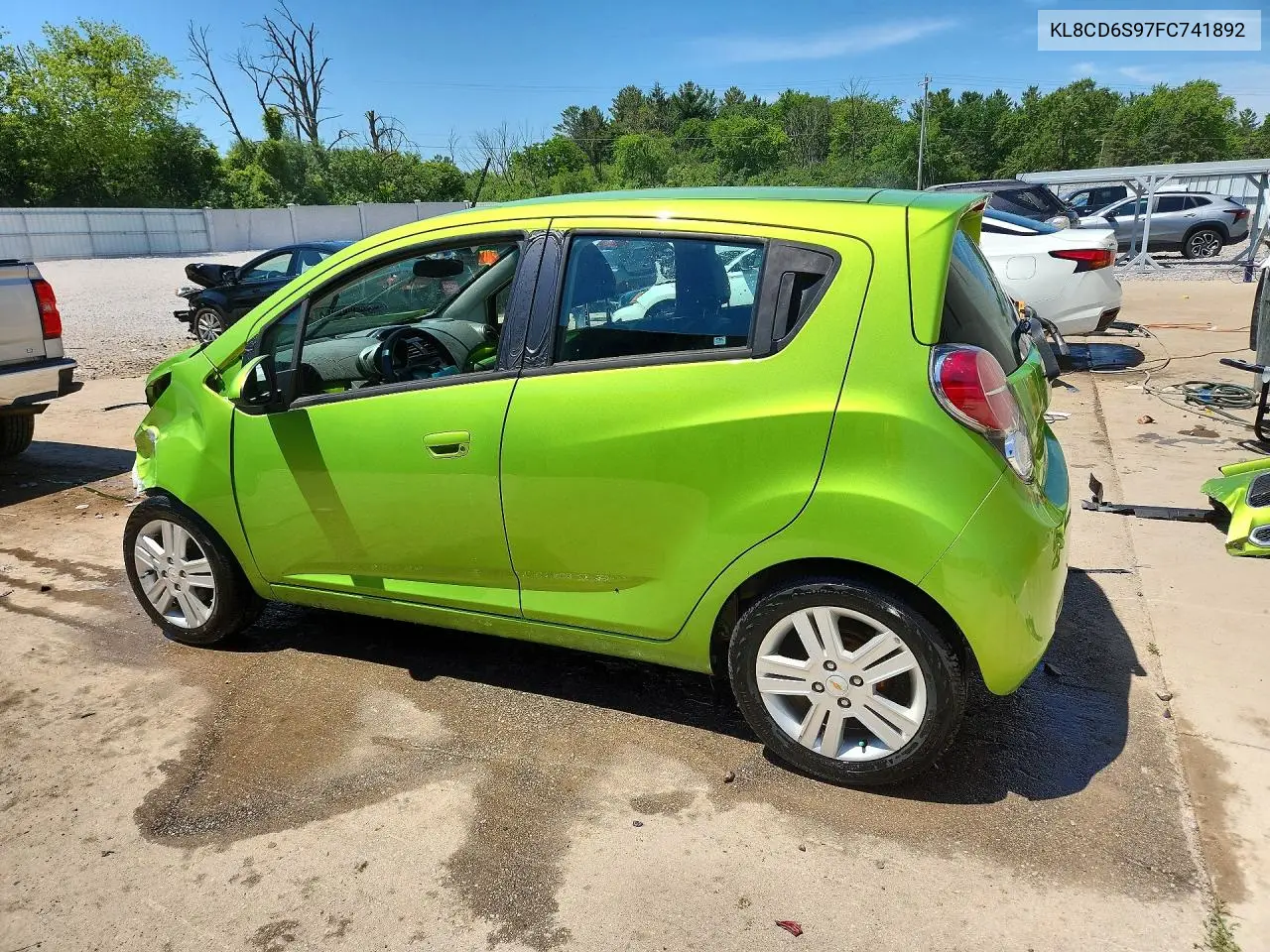 2015 Chevrolet Spark 1Lt VIN: KL8CD6S97FC741892 Lot: 60059866