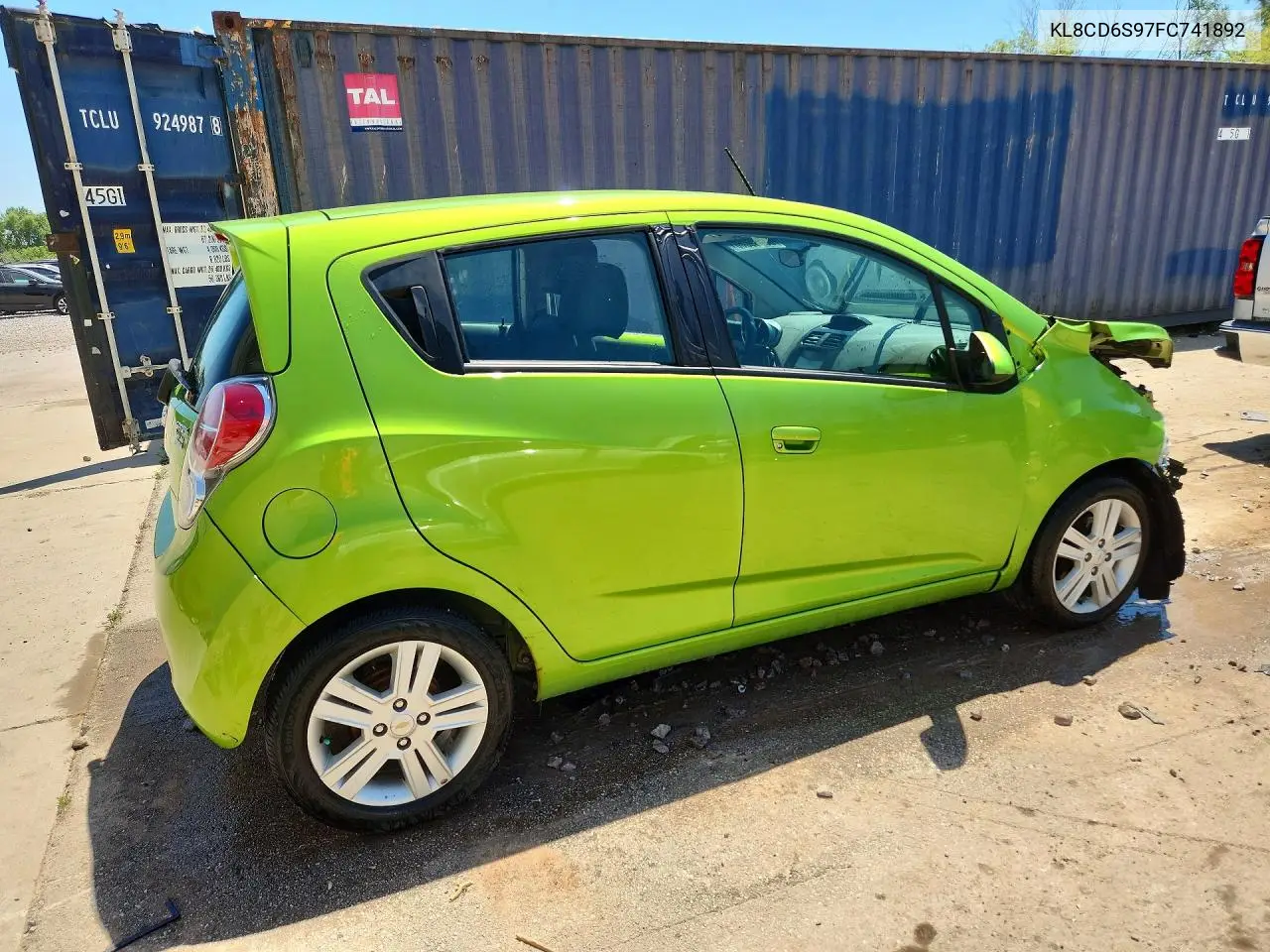 2015 Chevrolet Spark 1Lt VIN: KL8CD6S97FC741892 Lot: 60059866