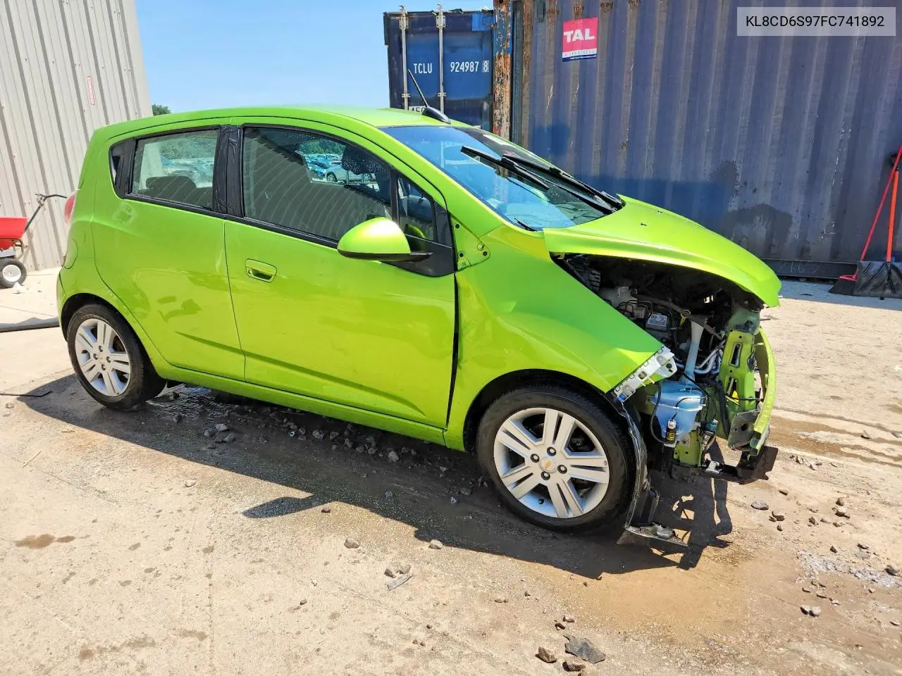 2015 Chevrolet Spark 1Lt VIN: KL8CD6S97FC741892 Lot: 60059866