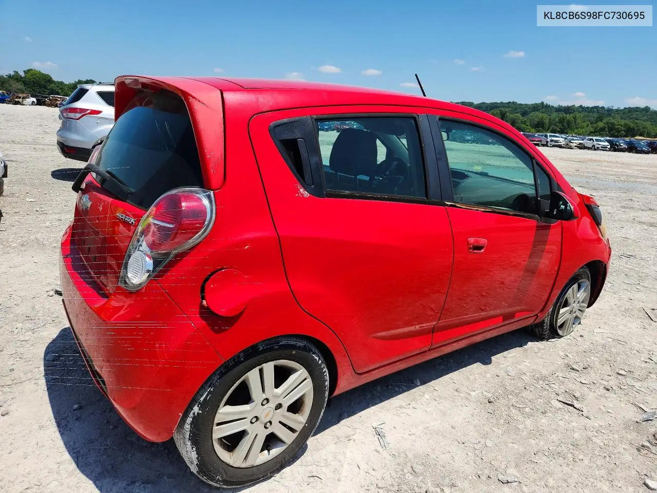 2015 Chevrolet Spark Ls VIN: KL8CB6S98FC730695 Lot: 61041446