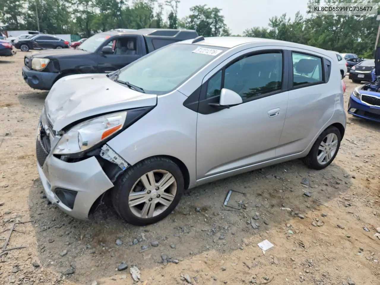 2015 Chevrolet Spark 1Lt VIN: KL8CD6S99FC735477 Lot: 61221276