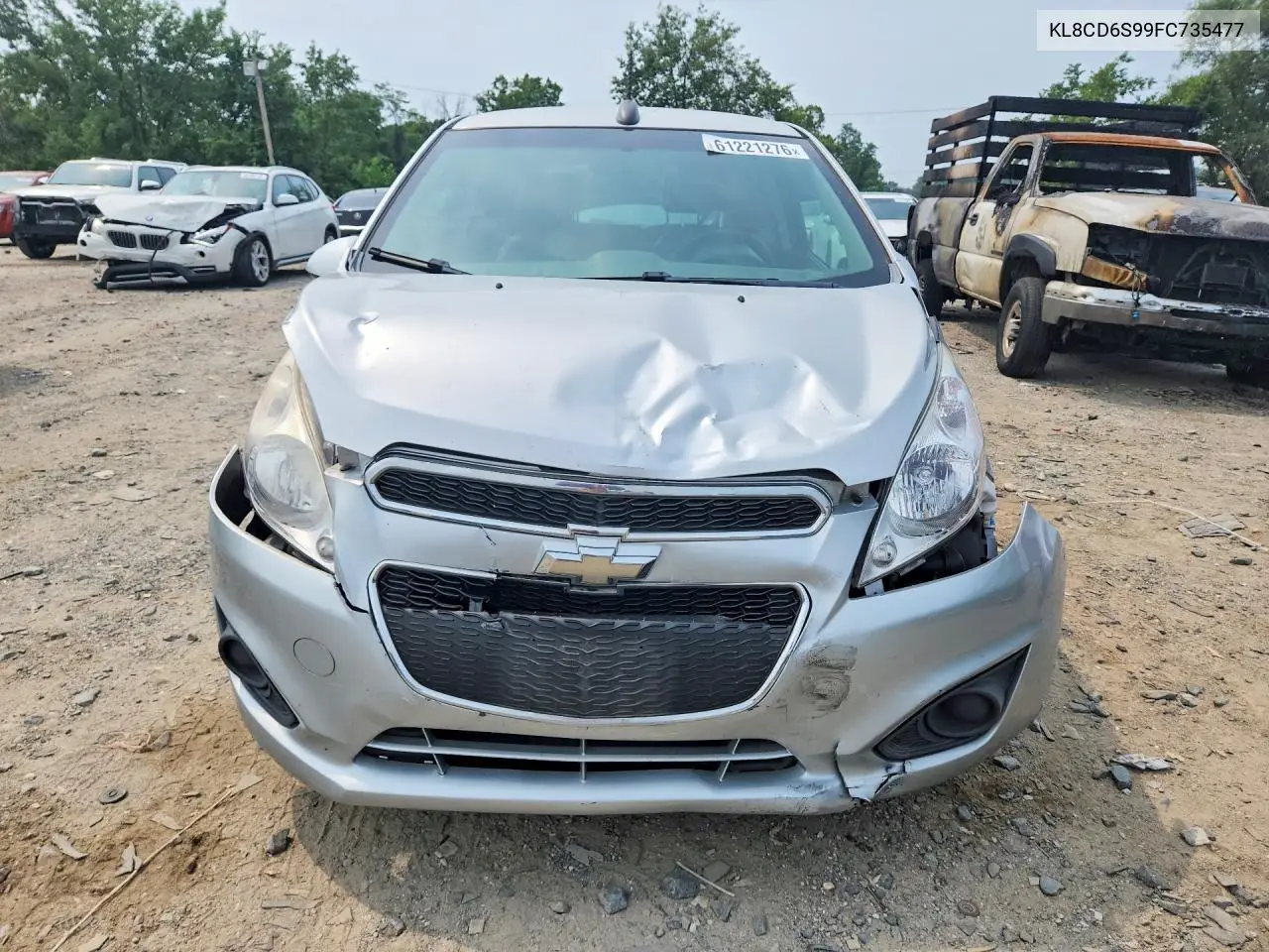 2015 Chevrolet Spark 1Lt VIN: KL8CD6S99FC735477 Lot: 61221276
