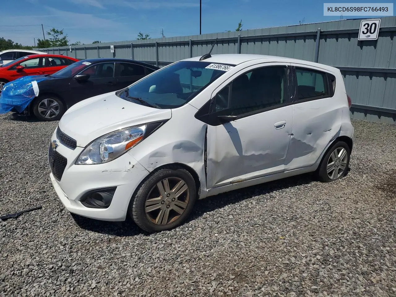 2015 Chevrolet Spark 1Lt VIN: KL8CD6S98FC766493 Lot: 61386766