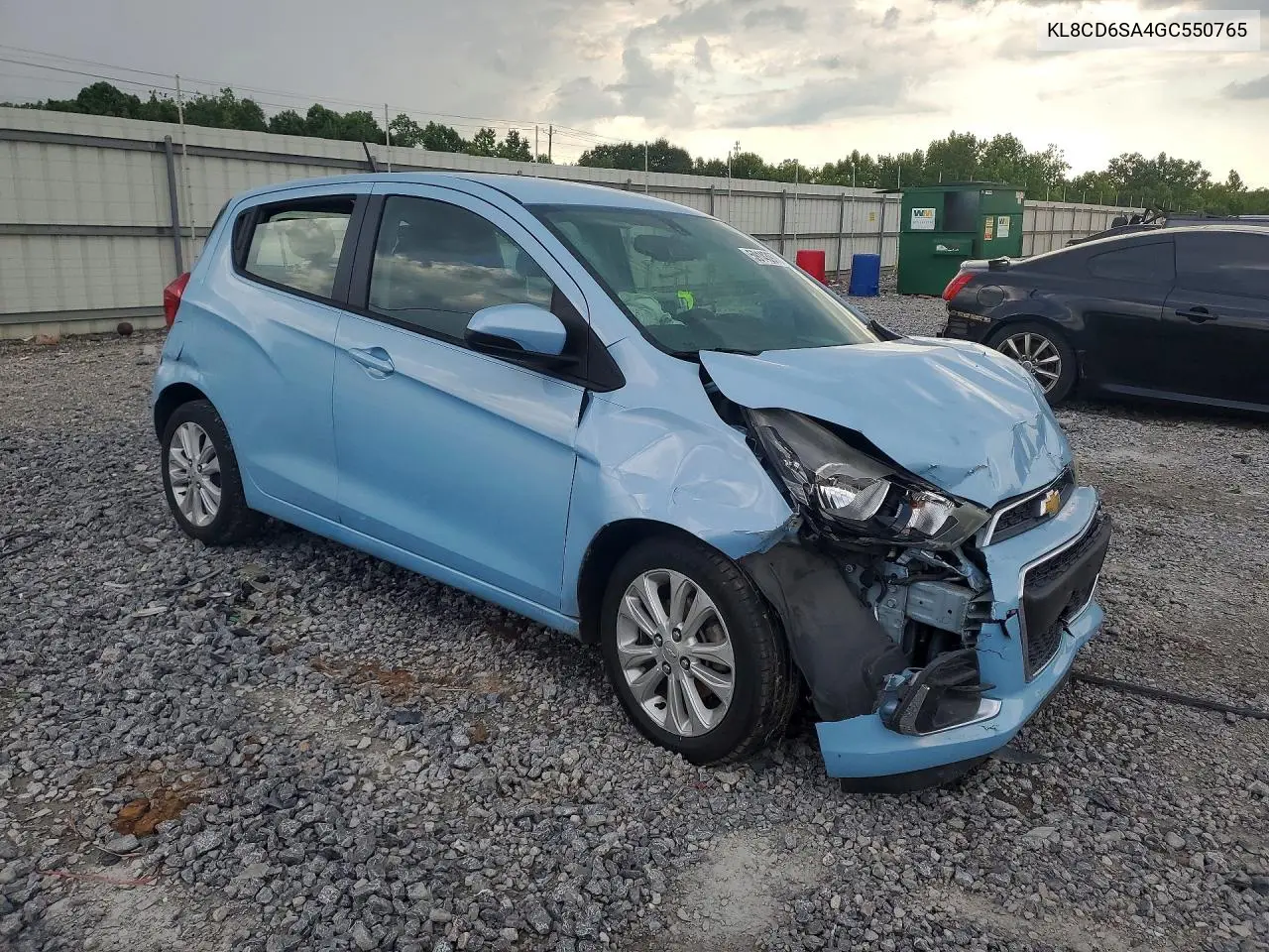 2016 Chevrolet Spark 1Lt VIN: KL8CD6SA4GC550765 Lot: 59143976