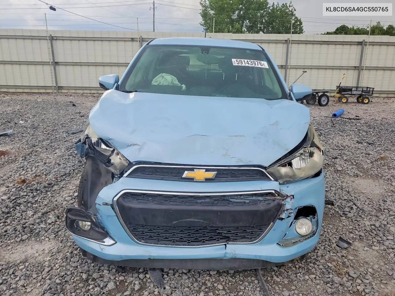 2016 Chevrolet Spark 1Lt VIN: KL8CD6SA4GC550765 Lot: 59143976