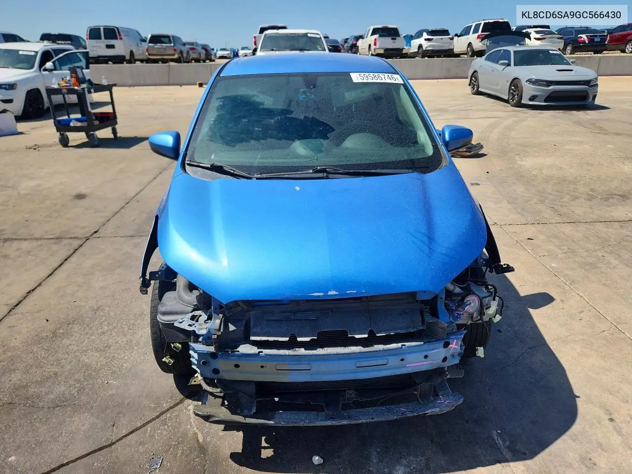 2016 Chevrolet Spark 1Lt VIN: KL8CD6SA9GC566430 Lot: 59586746