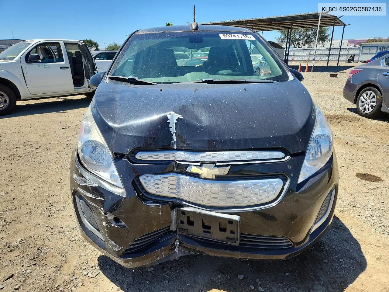 2016 Chevrolet Spark Ev 2Lt VIN: KL8CL6S02GC587436 Lot: 59741716