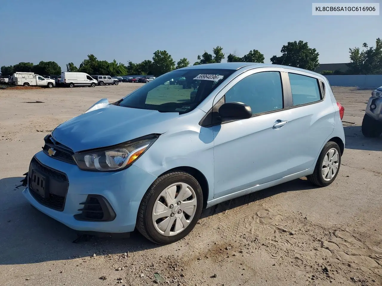 2016 Chevrolet Spark Ls VIN: KL8CB6SA1GC616906 Lot: 59964096