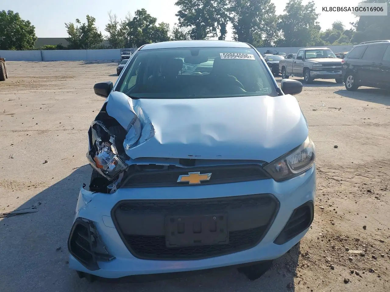 2016 Chevrolet Spark Ls VIN: KL8CB6SA1GC616906 Lot: 59964096