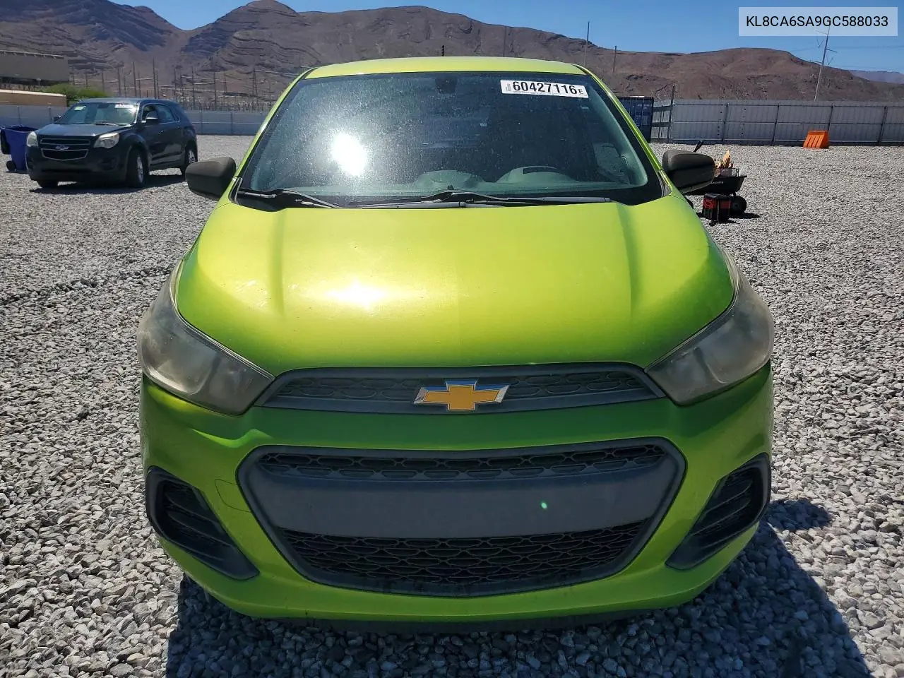 2016 Chevrolet Spark VIN: KL8CA6SA9GC588033 Lot: 60427116