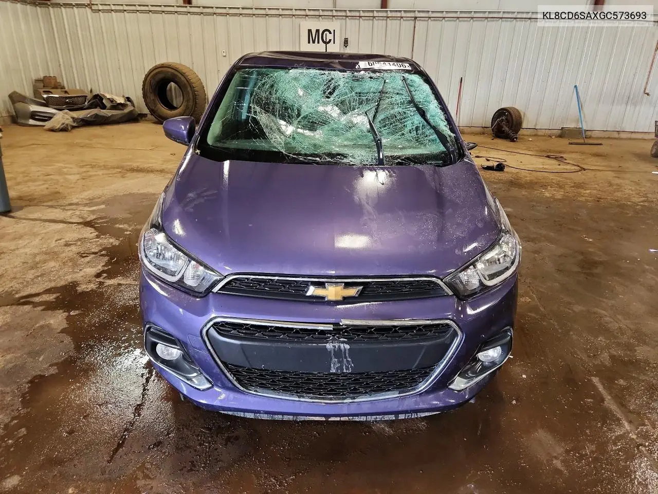 2016 Chevrolet Spark 1Lt VIN: KL8CD6SAXGC573693 Lot: 60641406