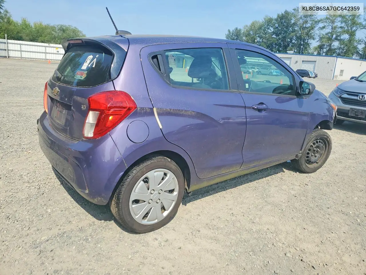 2016 Chevrolet Spark Ls VIN: KL8CB6SA7GC642359 Lot: 62171276