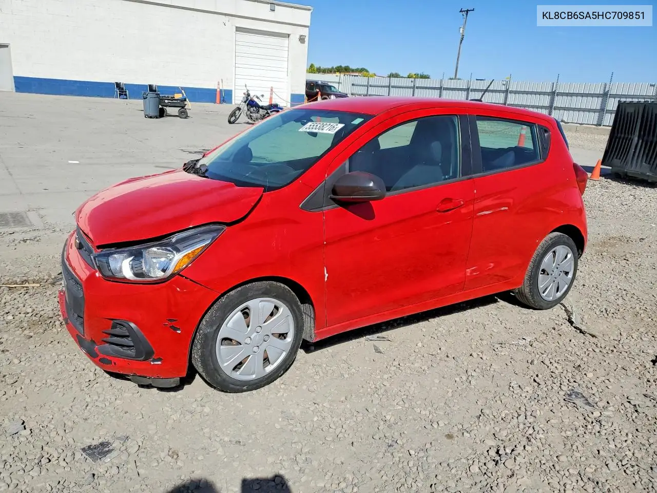 2017 Chevrolet Spark Ls VIN: KL8CB6SA5HC709851 Lot: 55538216