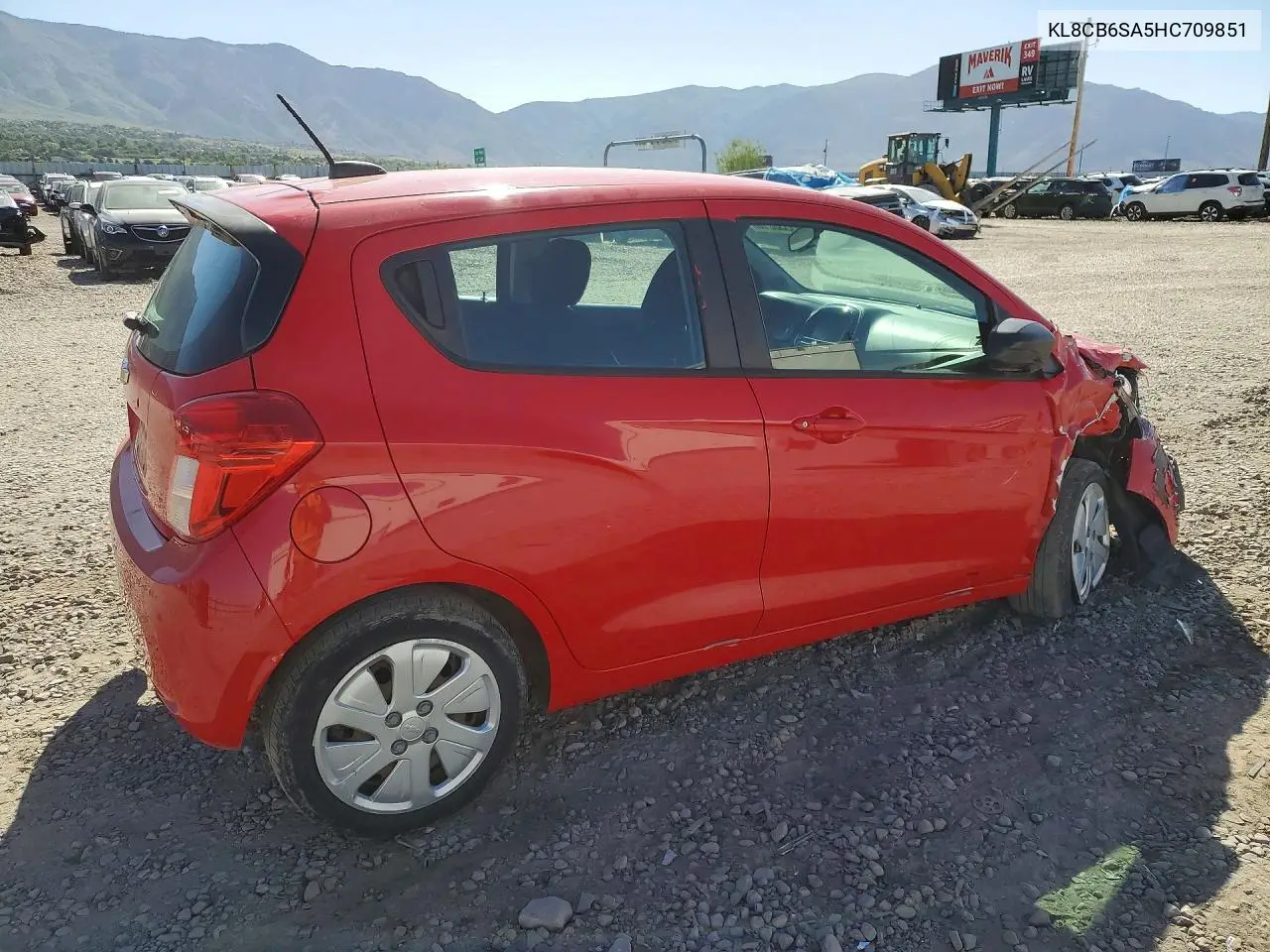 2017 Chevrolet Spark Ls VIN: KL8CB6SA5HC709851 Lot: 55538216