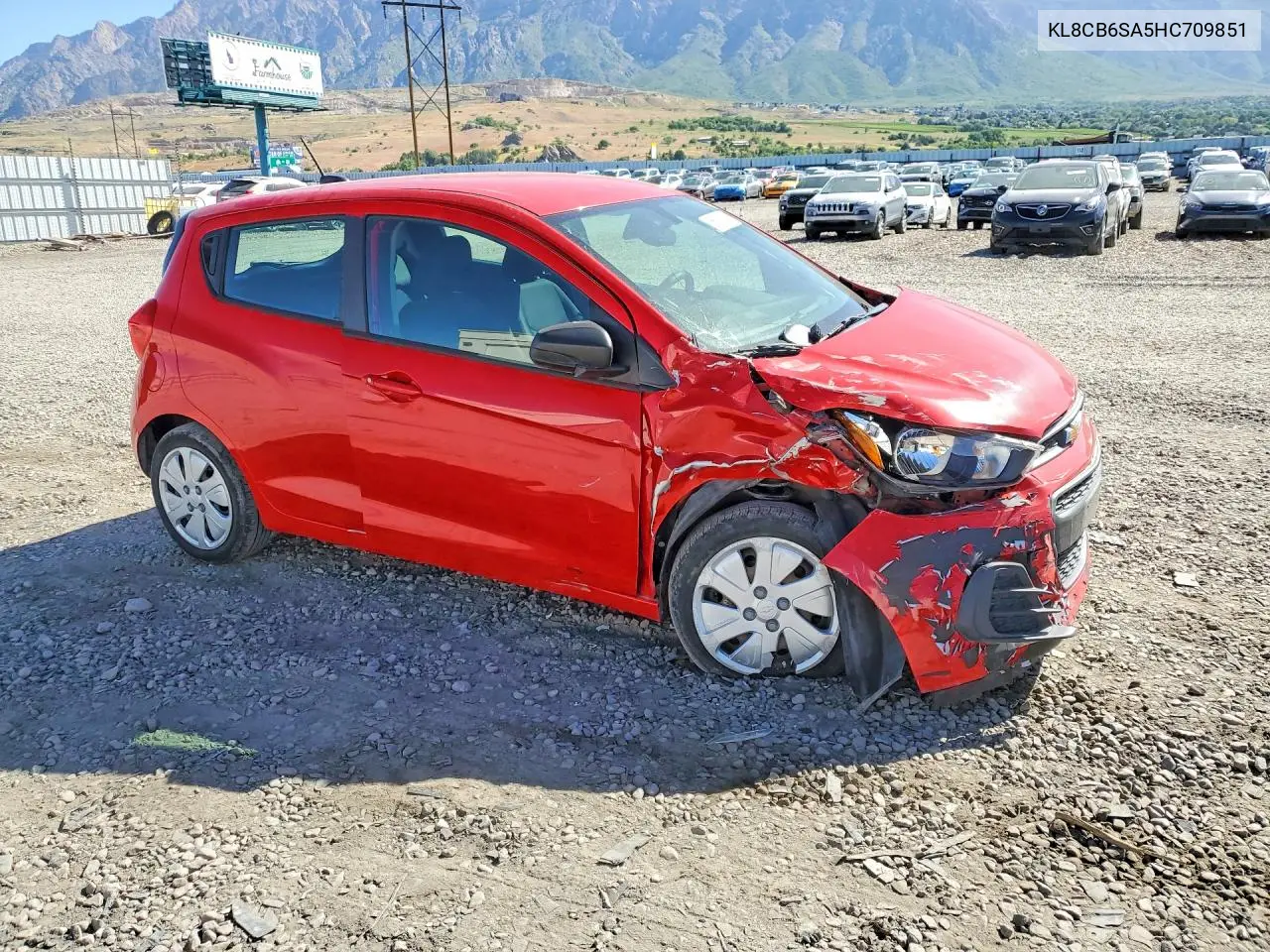 2017 Chevrolet Spark Ls VIN: KL8CB6SA5HC709851 Lot: 55538216