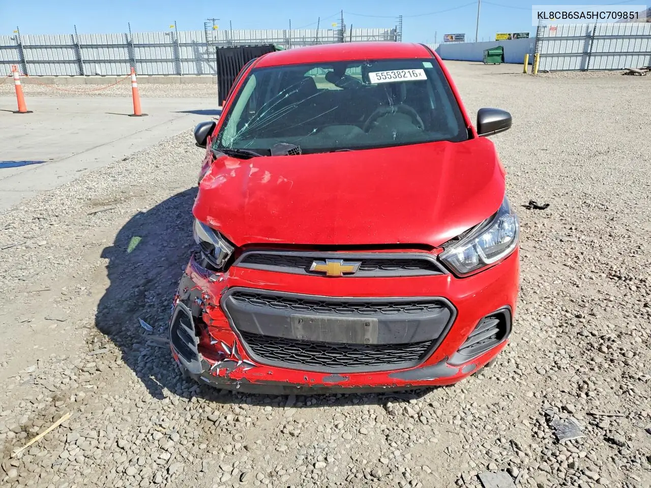 2017 Chevrolet Spark Ls VIN: KL8CB6SA5HC709851 Lot: 55538216