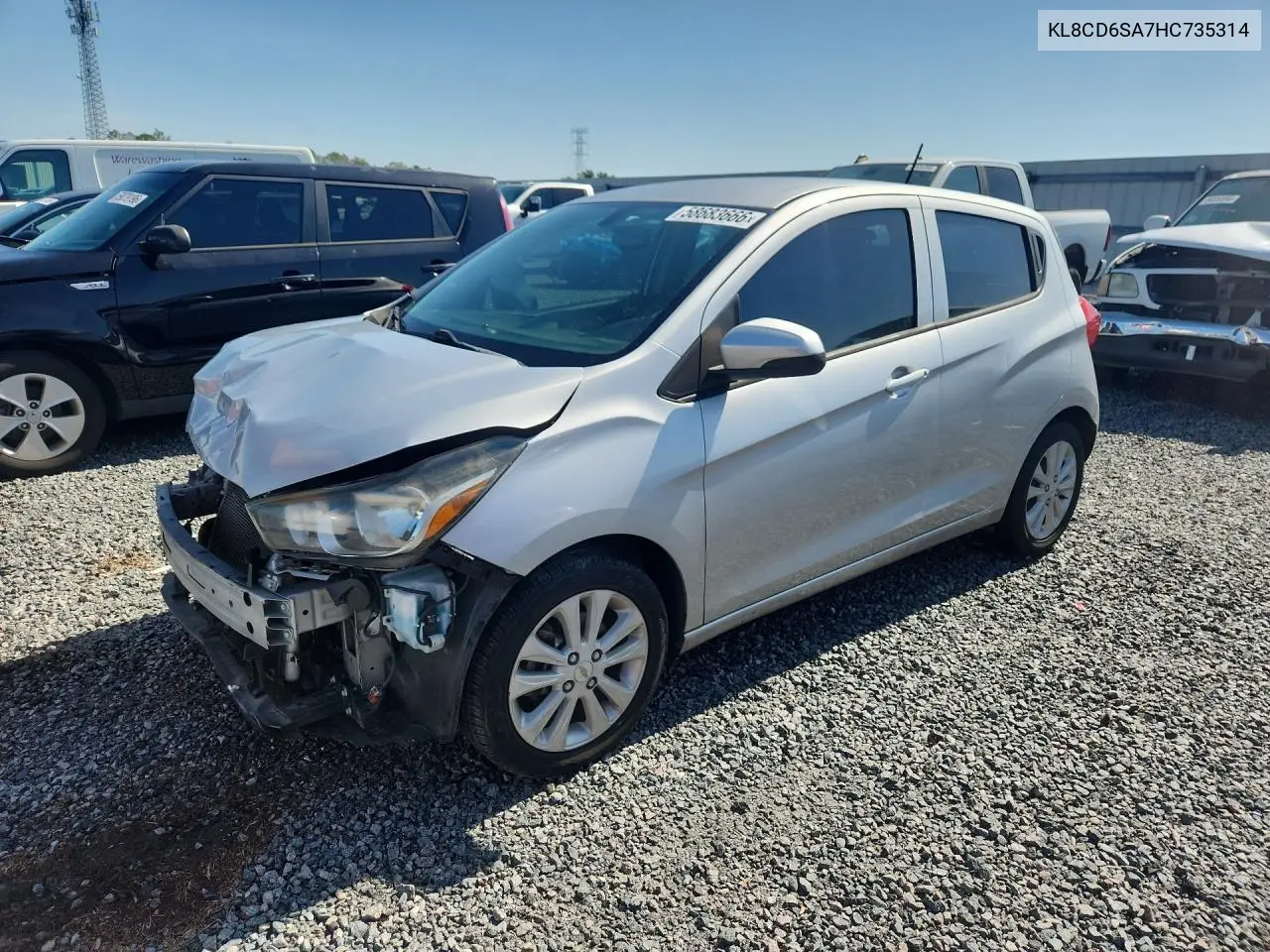 2017 Chevrolet Spark 1Lt VIN: KL8CD6SA7HC735314 Lot: 58683666