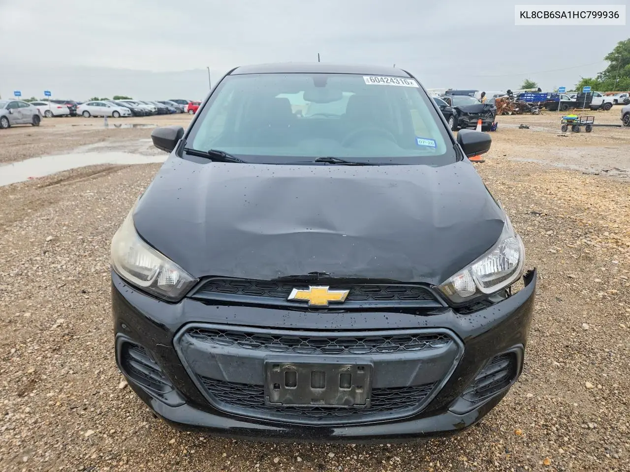 2017 Chevrolet Spark Ls VIN: KL8CB6SA1HC799936 Lot: 60424316