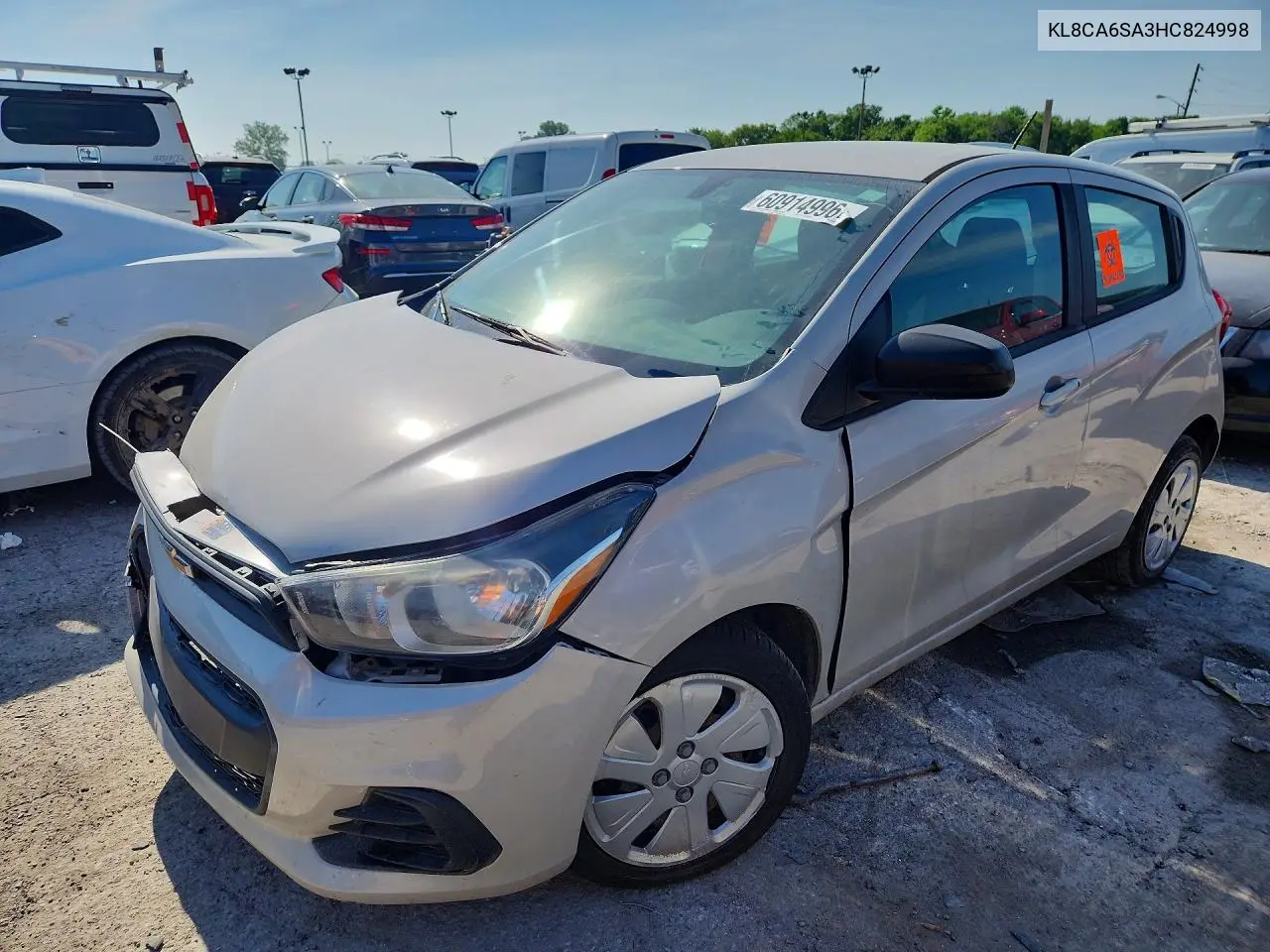 2017 Chevrolet Spark Ls VIN: KL8CA6SA3HC824998 Lot: 60914996