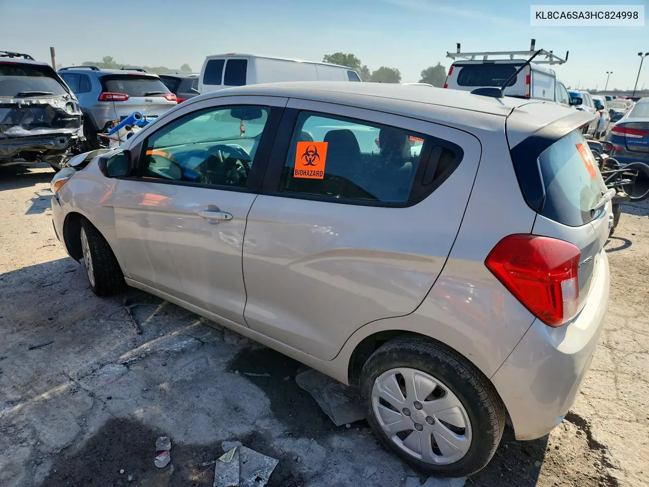 2017 Chevrolet Spark Ls VIN: KL8CA6SA3HC824998 Lot: 60914996