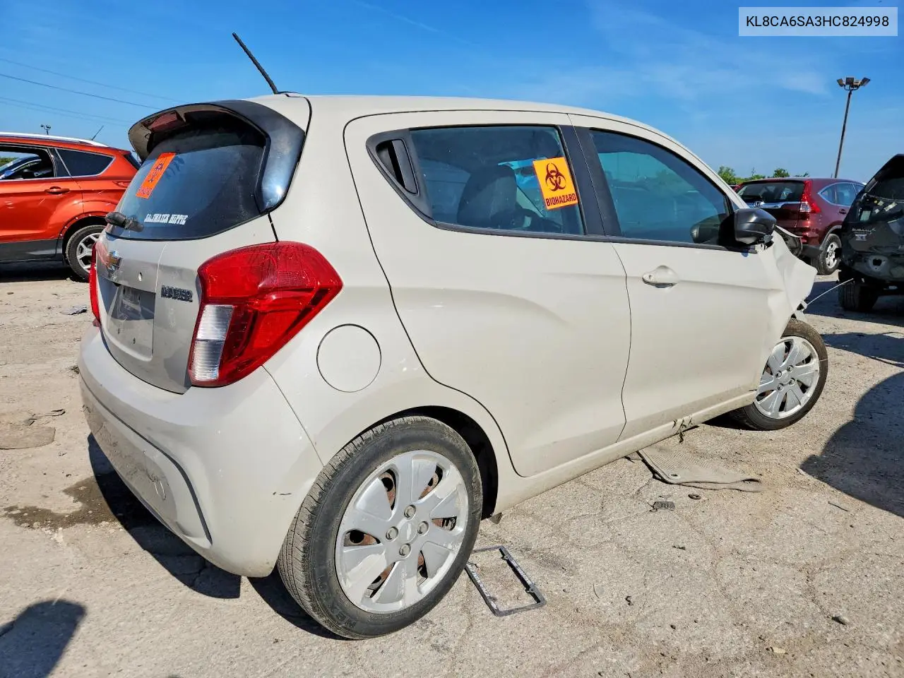 2017 Chevrolet Spark Ls VIN: KL8CA6SA3HC824998 Lot: 60914996