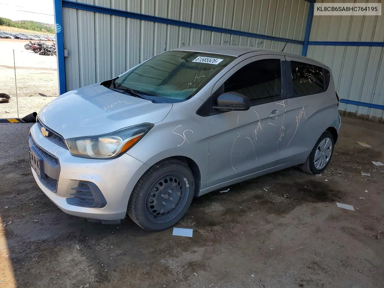 2017 Chevrolet Spark Ls VIN: KL8CB6SA8HC764195 Lot: 61585526