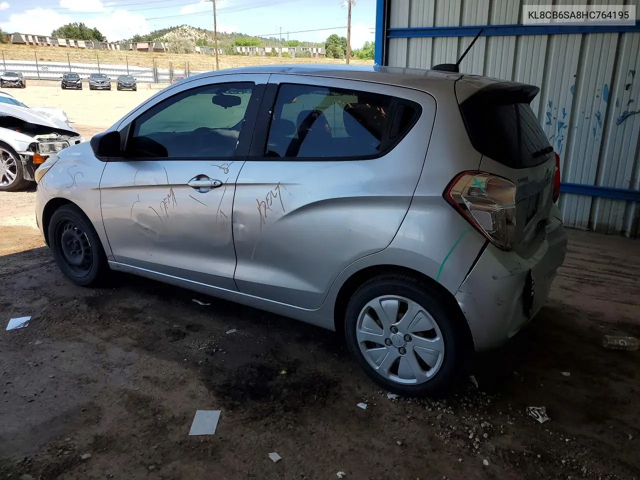 2017 Chevrolet Spark Ls VIN: KL8CB6SA8HC764195 Lot: 61585526