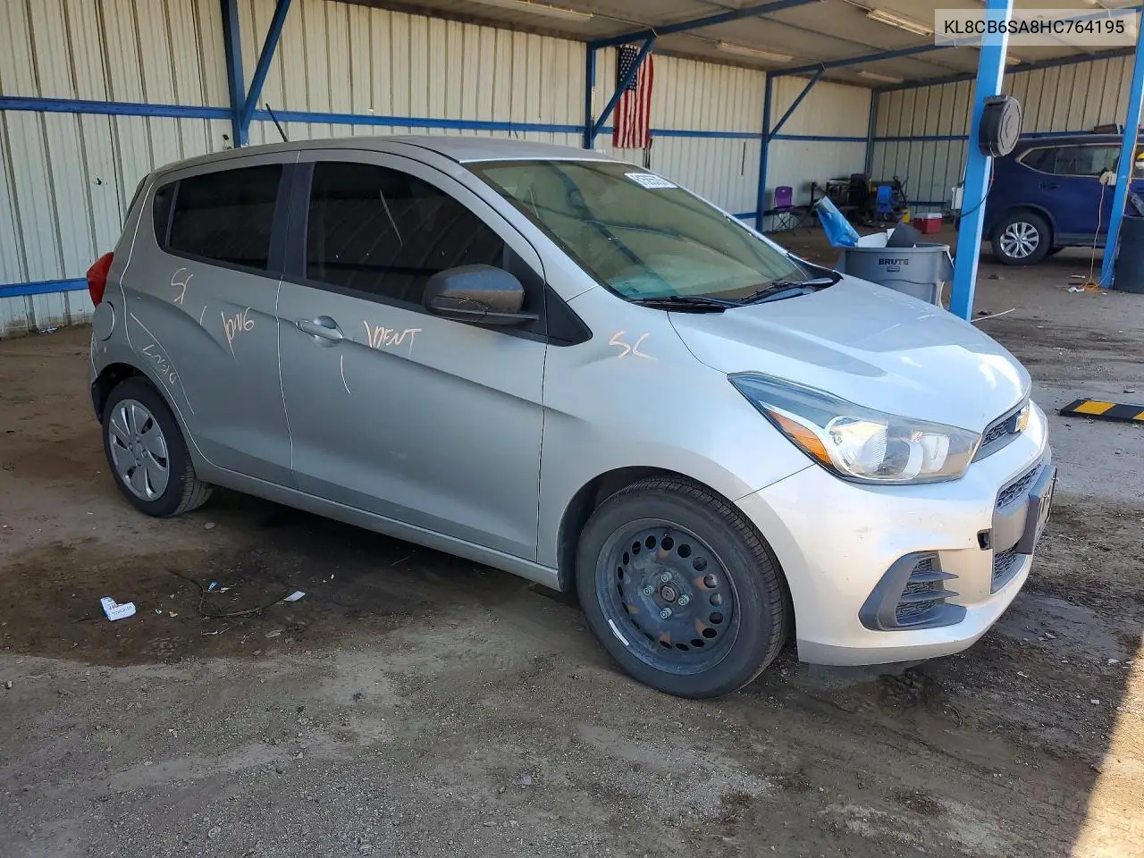 2017 Chevrolet Spark Ls VIN: KL8CB6SA8HC764195 Lot: 61585526