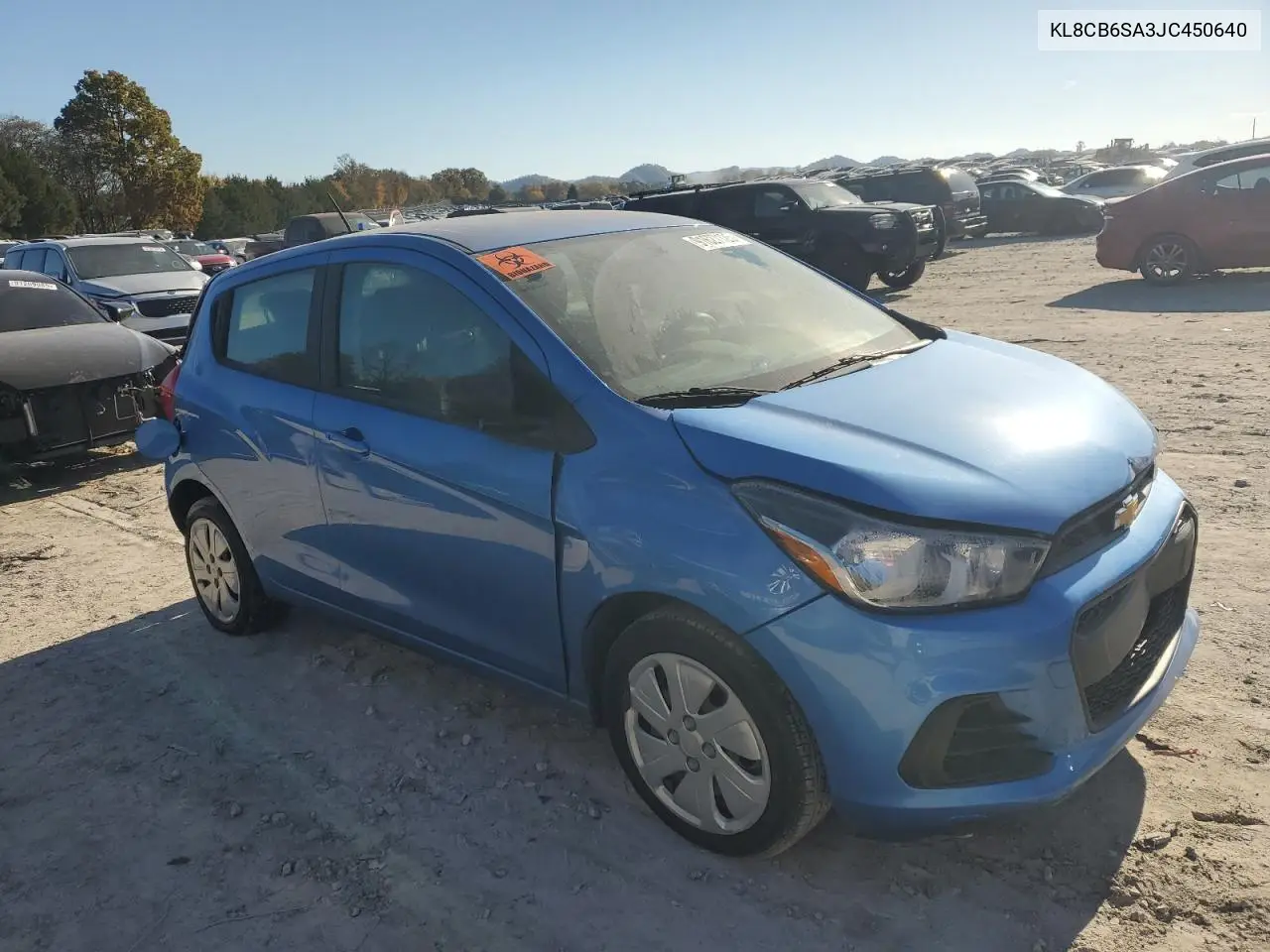 KL8CB6SA3JC450640 2018 Chevrolet Spark Ls
