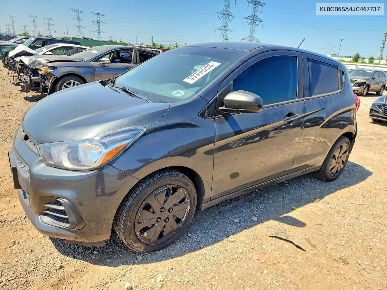 2018 Chevrolet Spark Ls VIN: KL8CB6SA4JC467737 Lot: 59390206