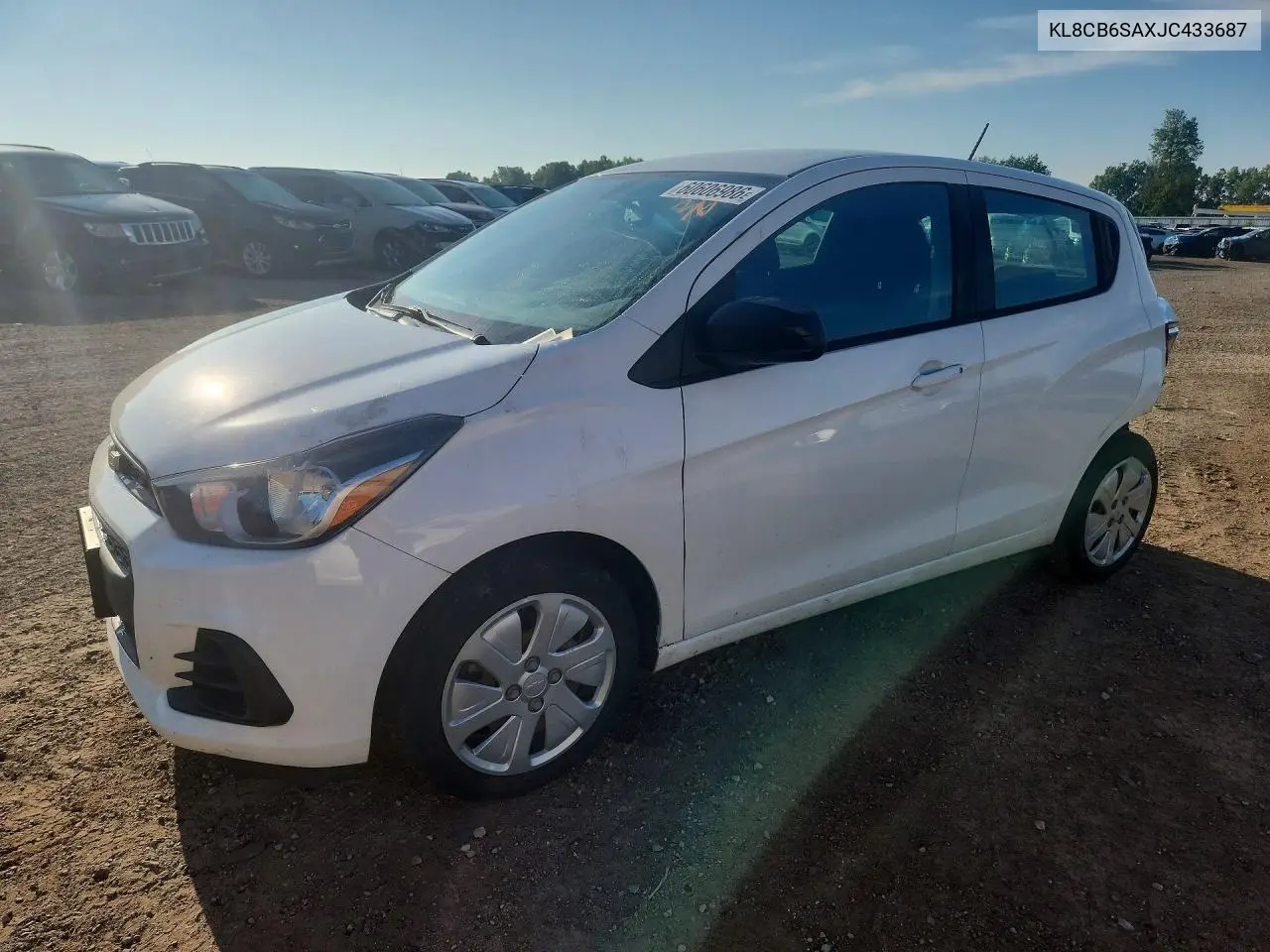 2018 Chevrolet Spark Ls VIN: KL8CB6SAXJC433687 Lot: 60606986