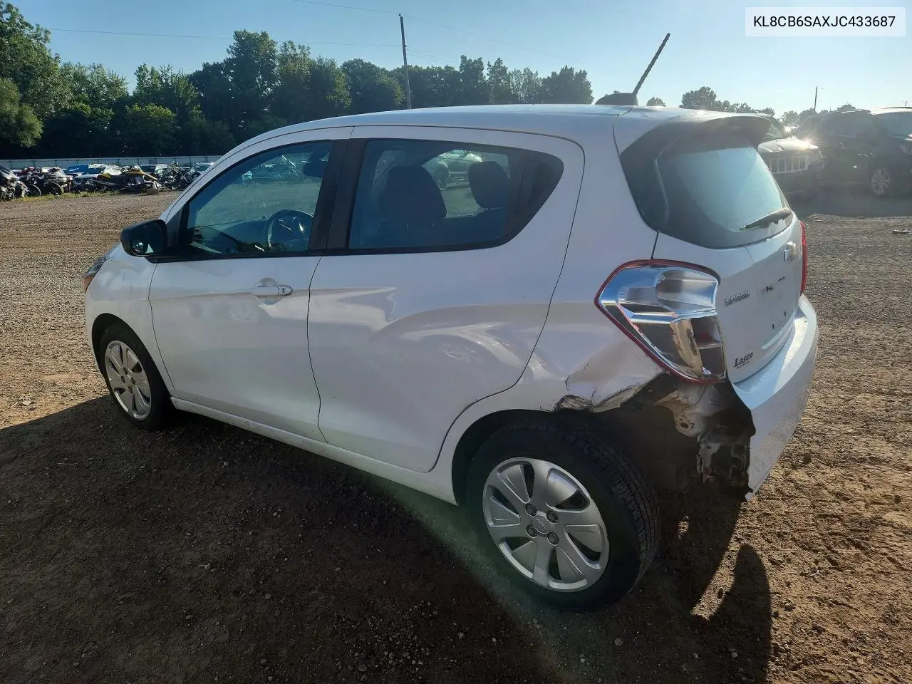 2018 Chevrolet Spark Ls VIN: KL8CB6SAXJC433687 Lot: 60606986