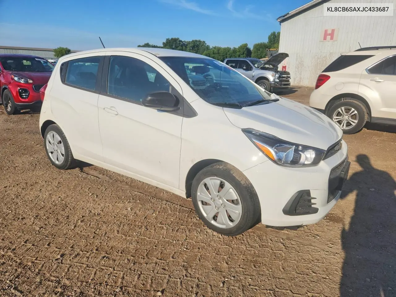 2018 Chevrolet Spark Ls VIN: KL8CB6SAXJC433687 Lot: 60606986