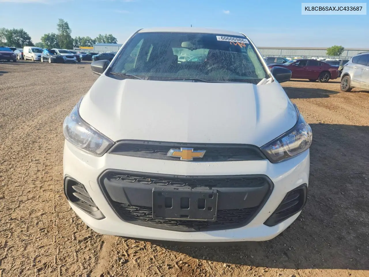 2018 Chevrolet Spark Ls VIN: KL8CB6SAXJC433687 Lot: 60606986